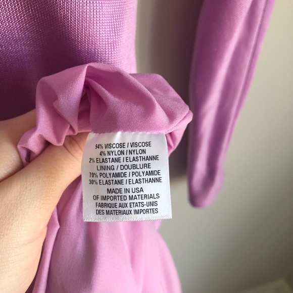 Cushnie Lilac Knit Bodycon Back Cowl Dress - Size 0 - NWOT - Picture 13 of 13
